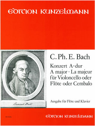 Book cover for Concerto for cello, version for flute and piano