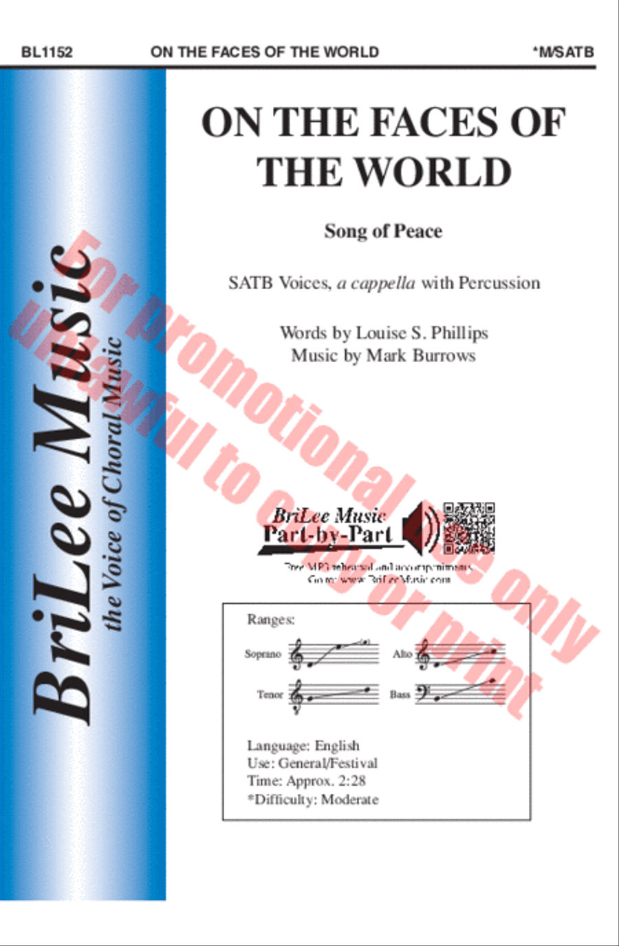 On the Faces of the World Choir scores gallery preview page 2