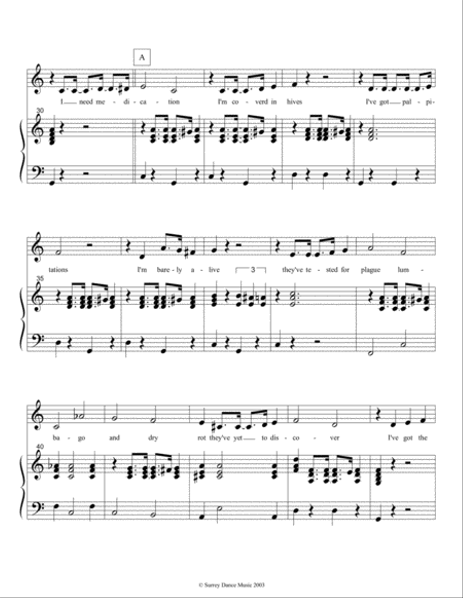 All I've Got (The Hypochondriac's Song)