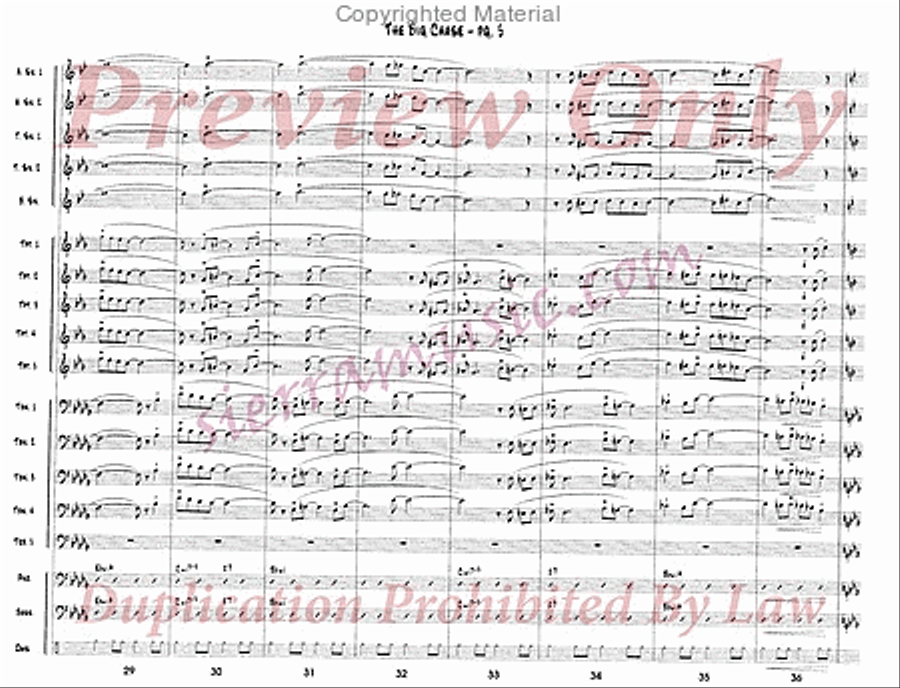 The Big Chase Jazz Ensemble scores gallery preview page 6