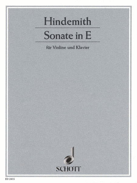 Sonata E Major (1935) (Violin)
