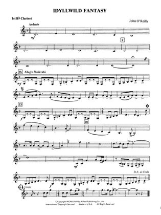 Idyllwild Fantasy: 1st B-flat Clarinet