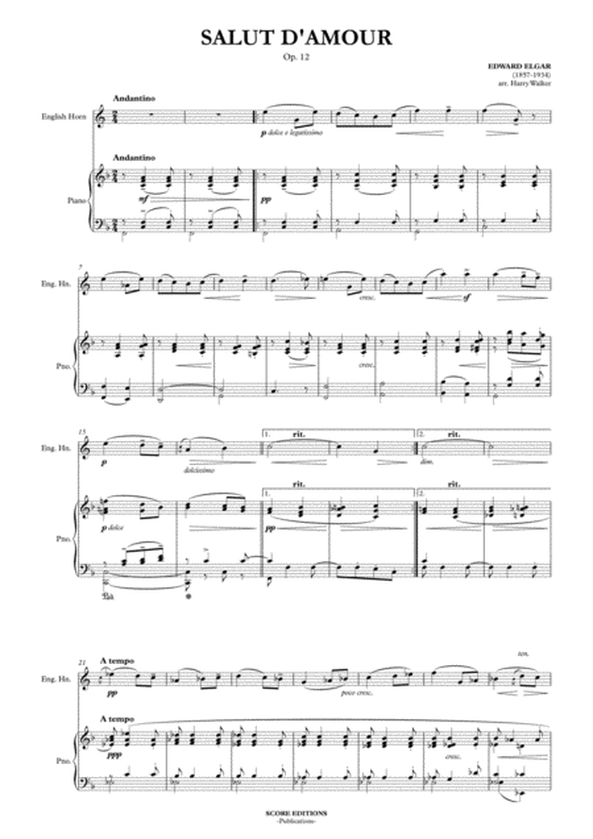 Salut D' Amour (for English Horn and Piano)