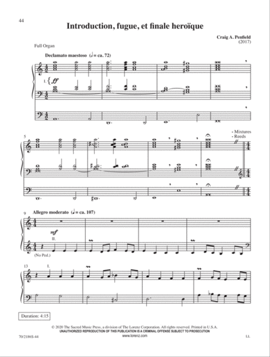 Inspirations Organ Solo scores gallery preview page 12