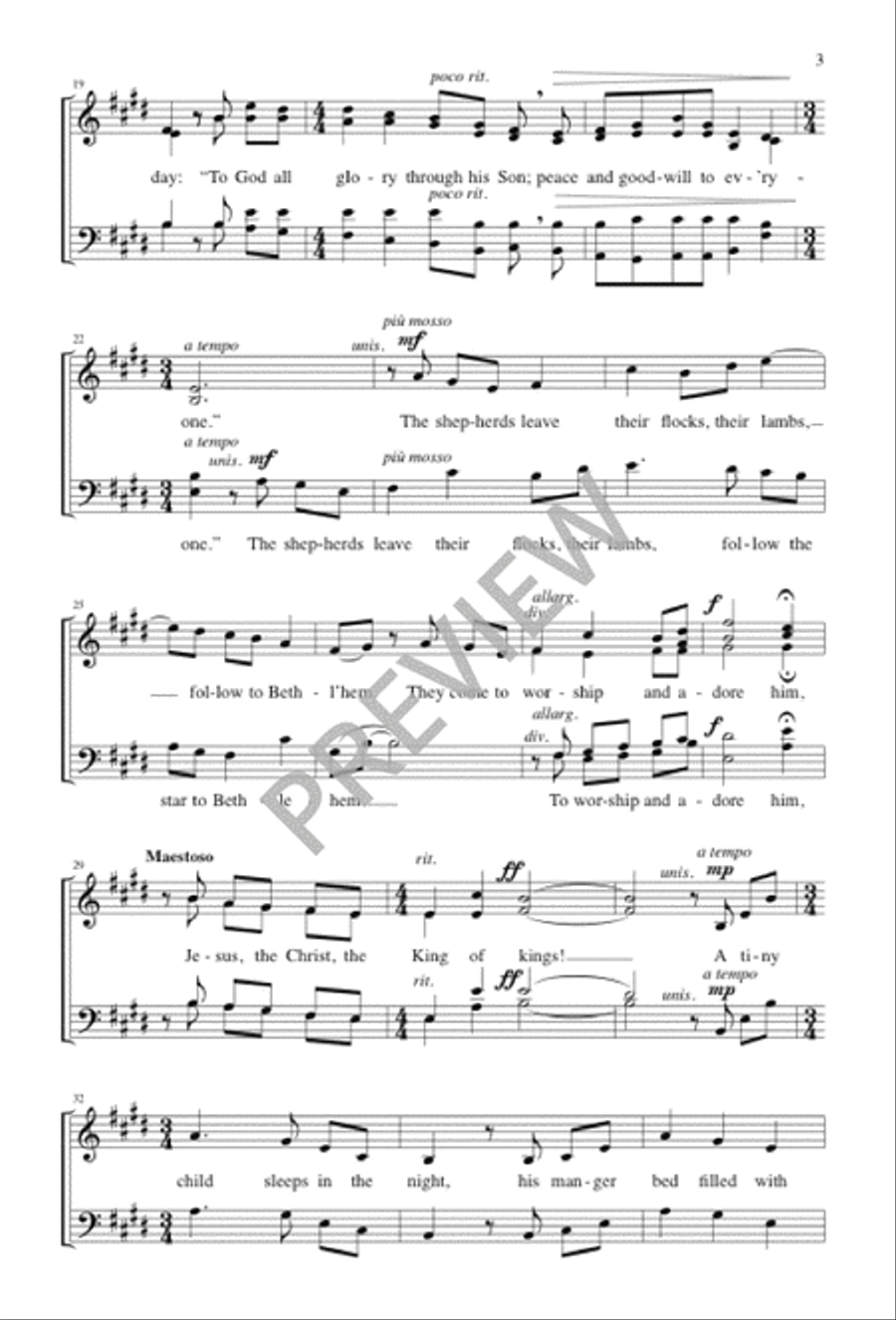 A Sign of Love A Sign of Love 4-Part scores gallery preview page 3