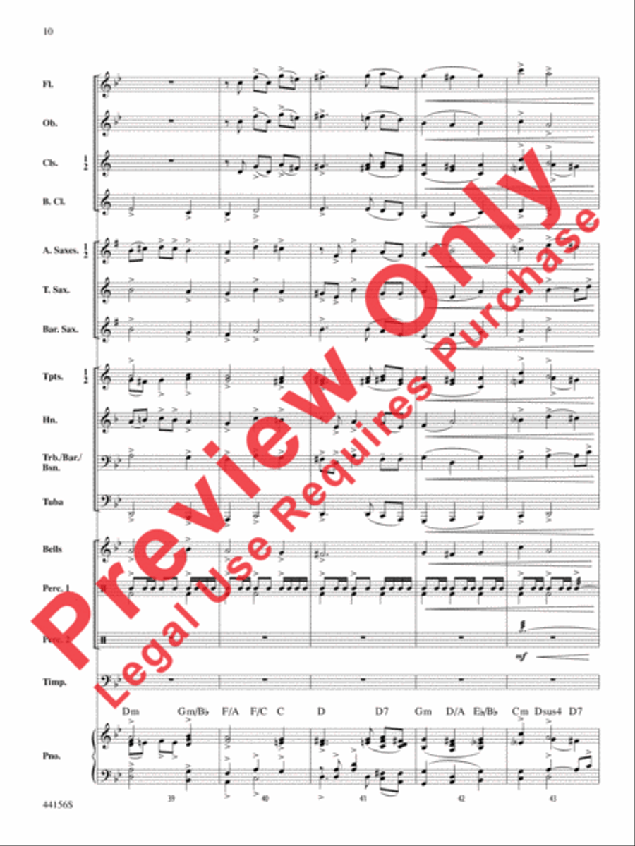 Holiday Celebrations Concert Band scores gallery preview page 10