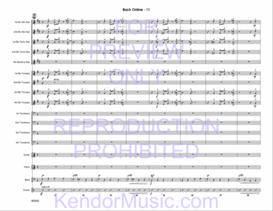 Back Online Jazz Ensemble scores gallery preview page 13