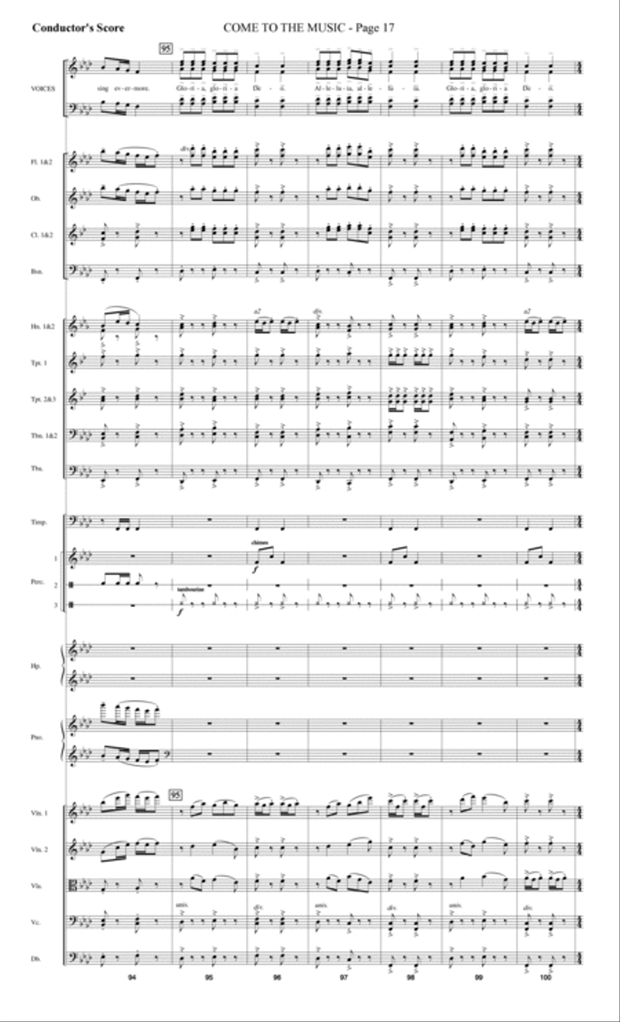 Come to the Music - Score Choir scores gallery preview page 17