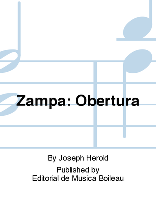 Book cover for Zampa: Obertura