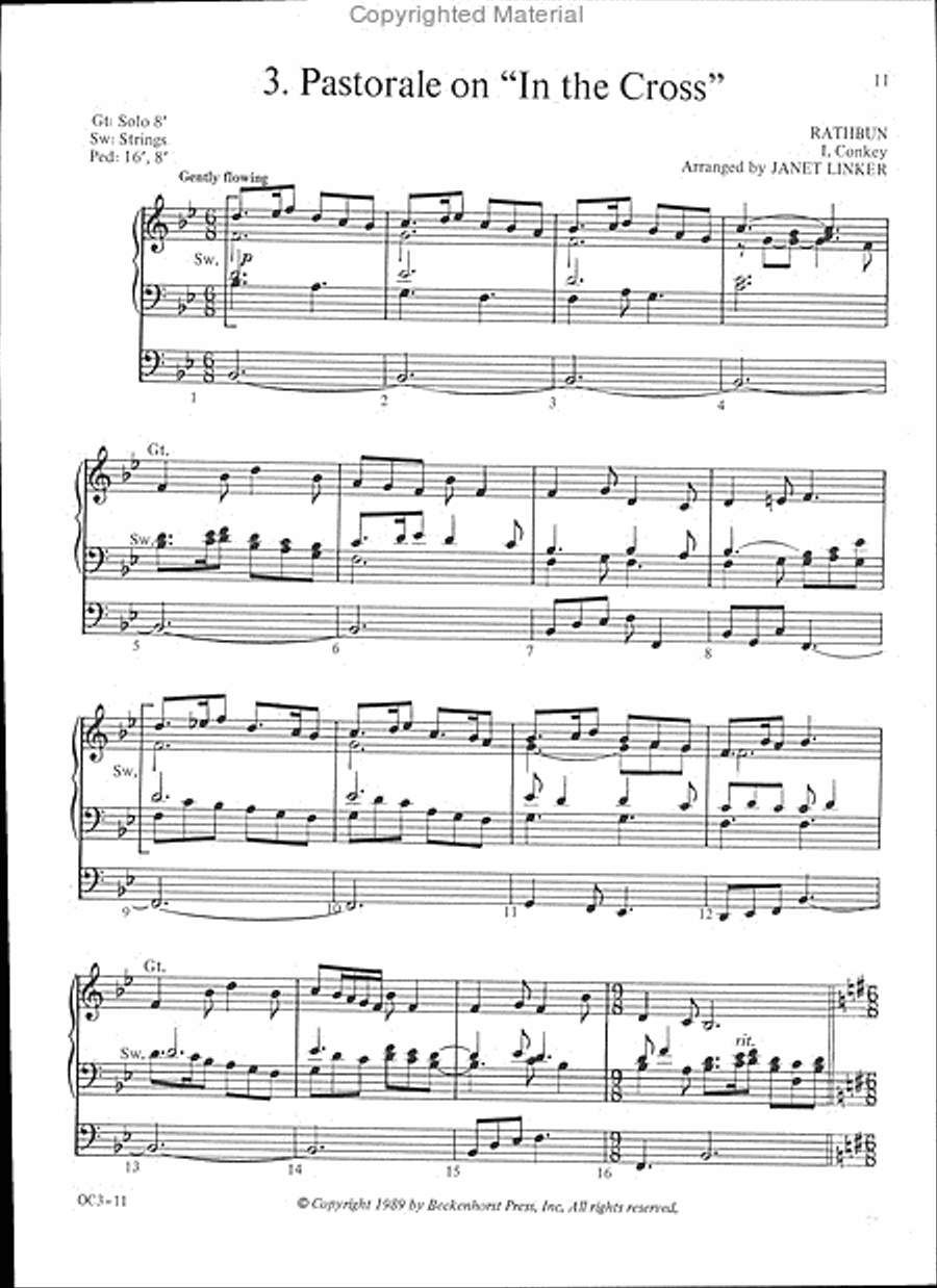 Hymns of the Cross Organ scores gallery preview page 5