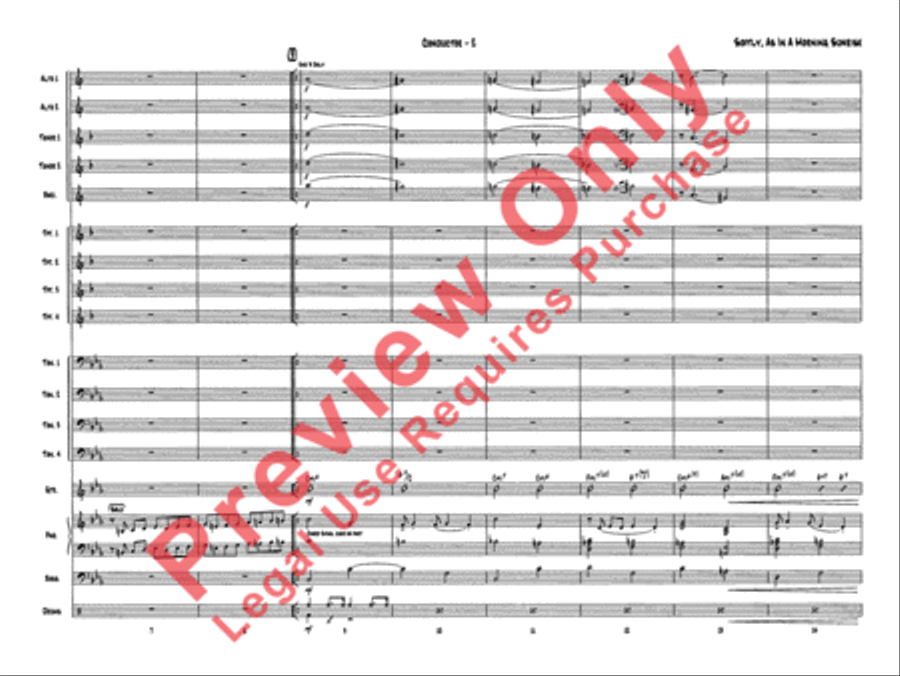 Softly, As in a Morning Sunrise Jazz Ensemble scores gallery preview page 4