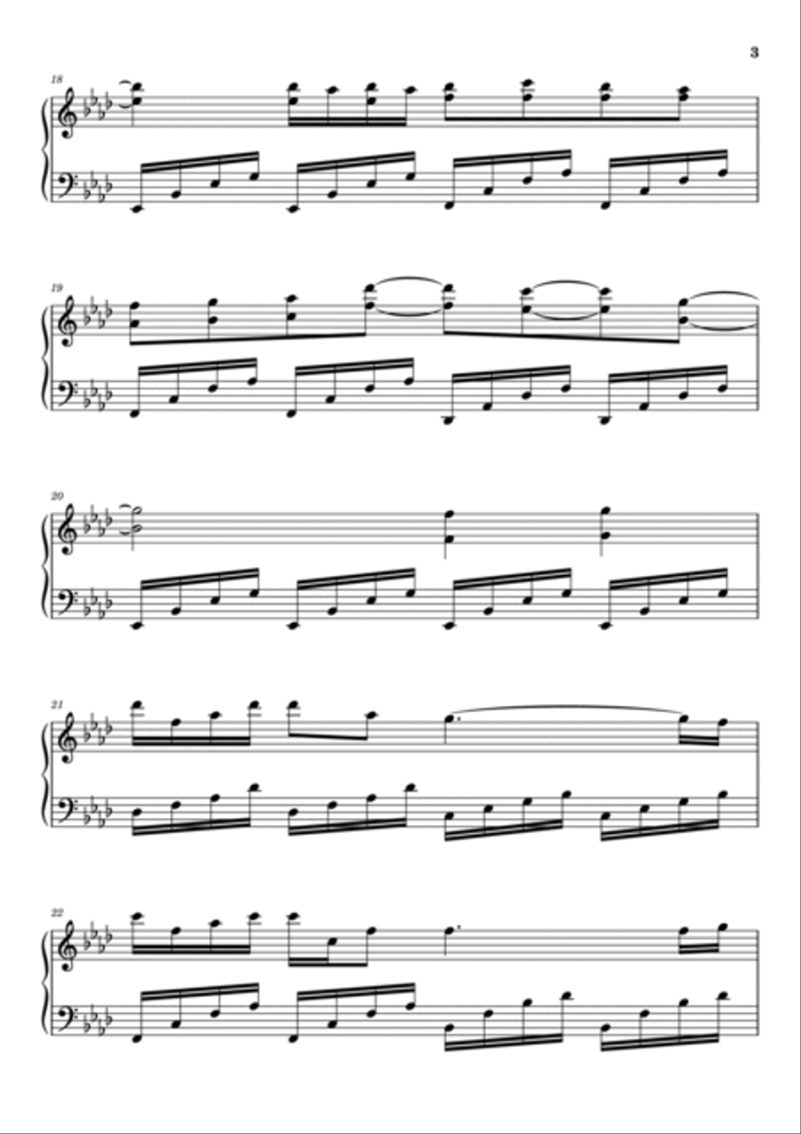 Heart Attack Heart Attack Piano Solo scores gallery preview page 3
