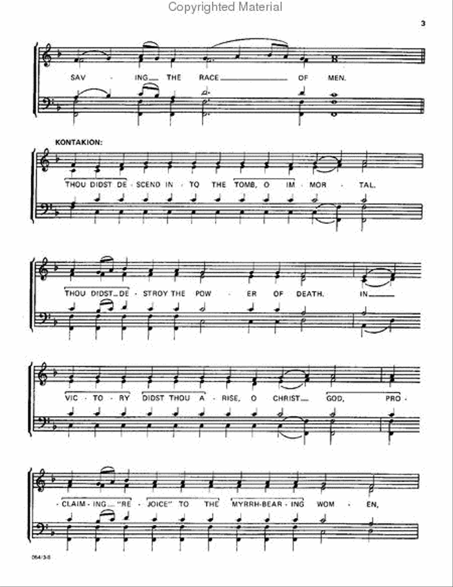 The Paschal Hours 4-Part scores gallery preview page 4