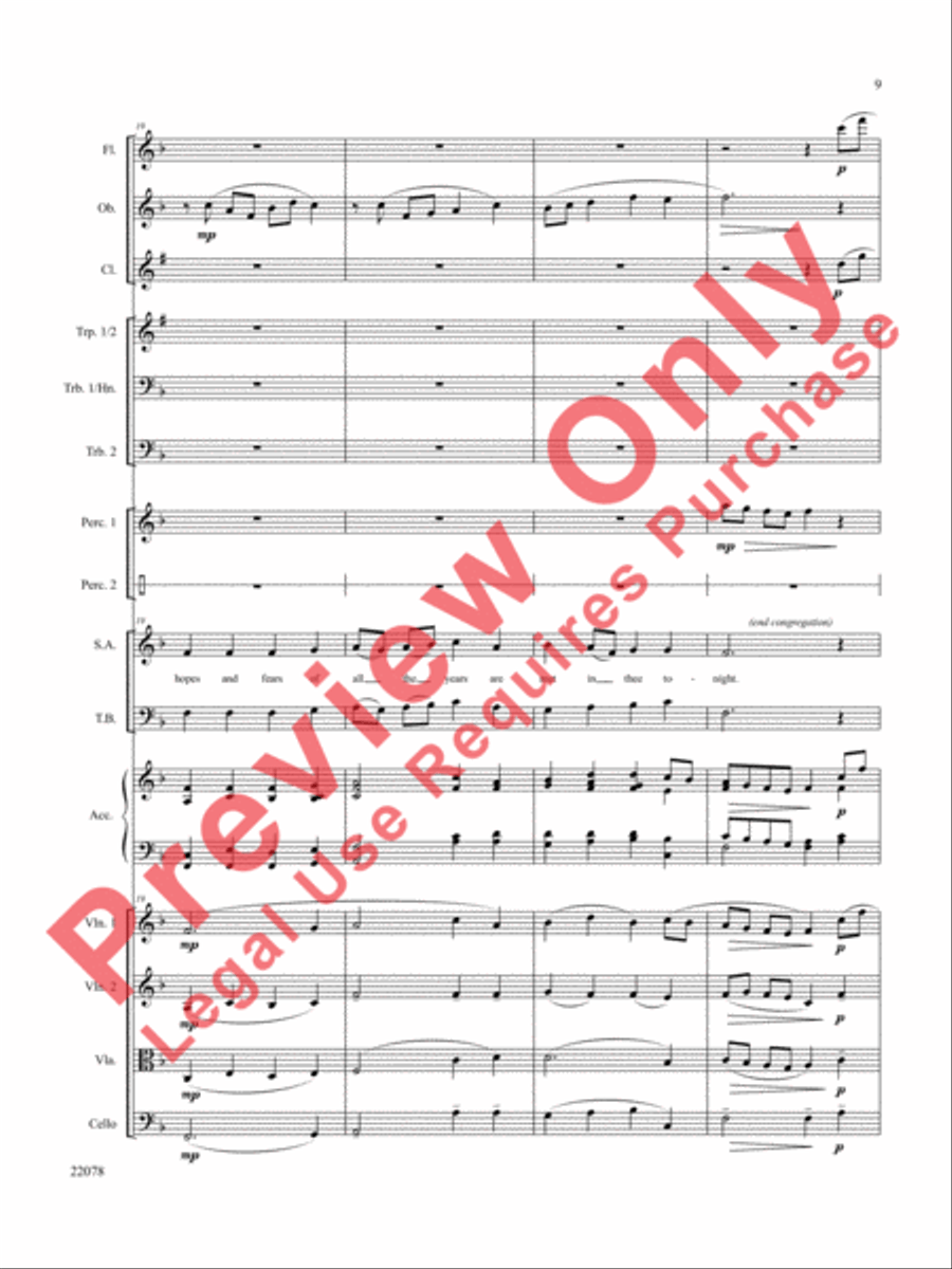 A Christmas Carol (Instrumental Parts) Choir scores gallery preview page 10