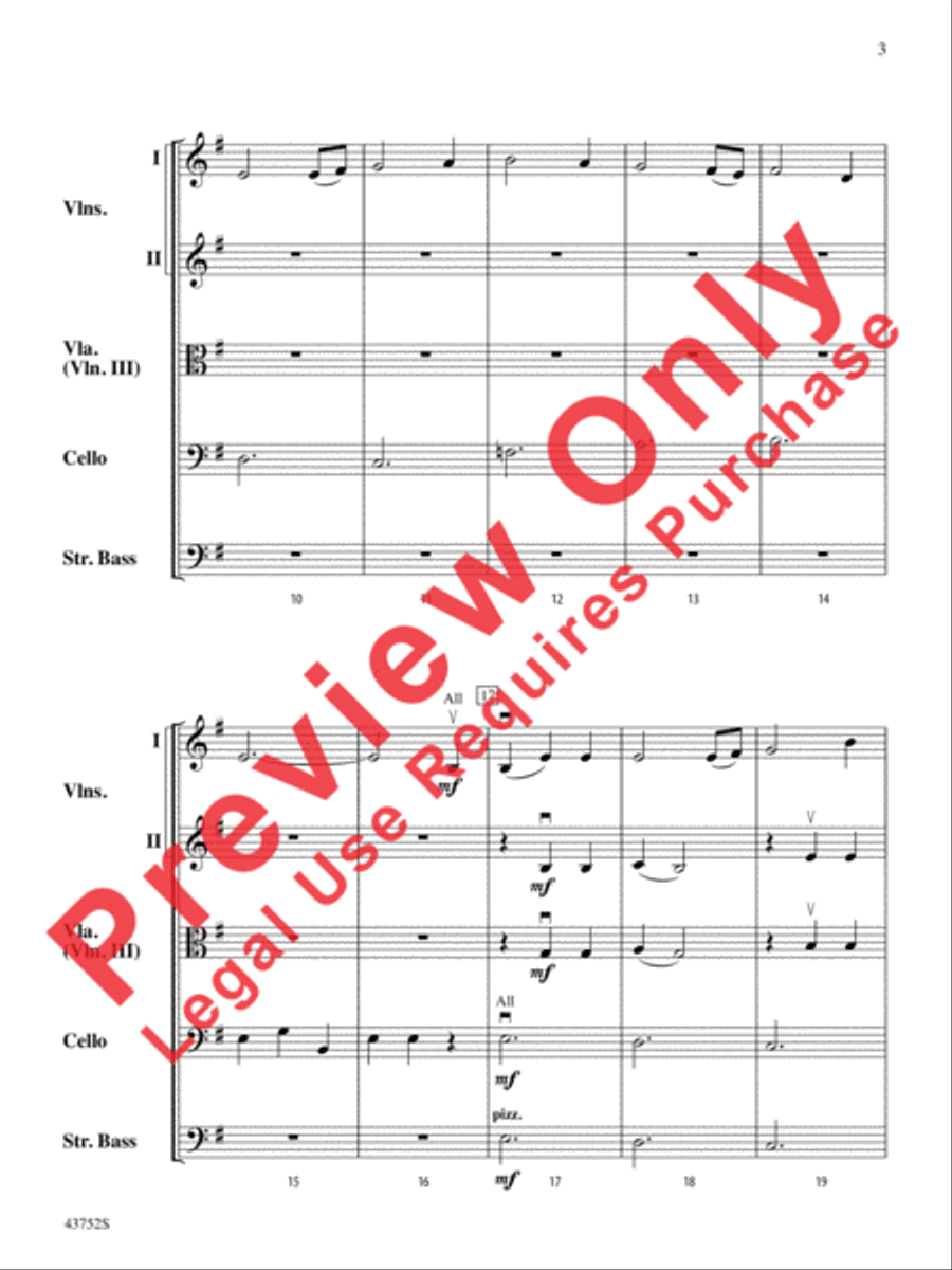 Moonlight Shadows String Orchestra scores gallery preview page 4
