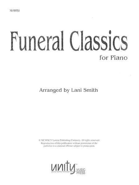 Funeral Classics for Piano