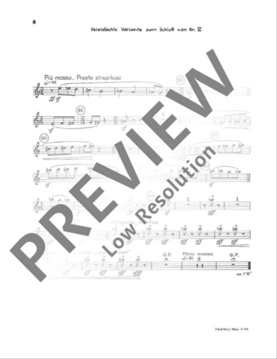Six Bagatelles Woodwind Quintet scores gallery preview page 20