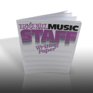 Book cover for Music Staff Writing Paper Book