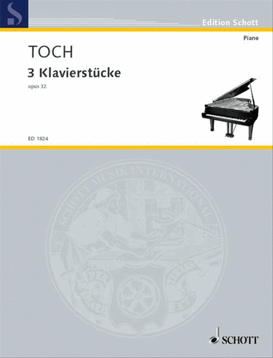 Three Piano Pieces Piano Solo scores gallery preview page 1