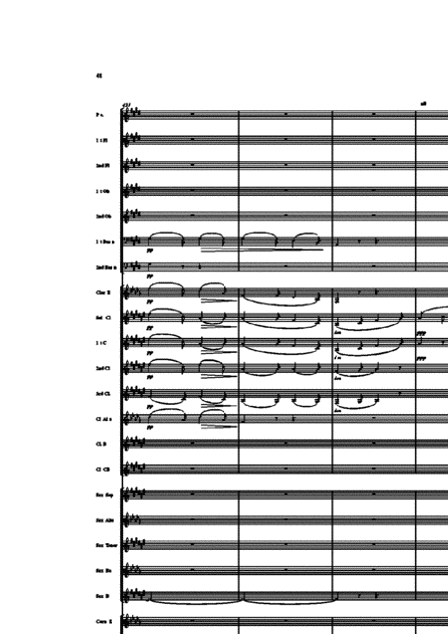 Ma Vlast Concert Band scores gallery preview page 50