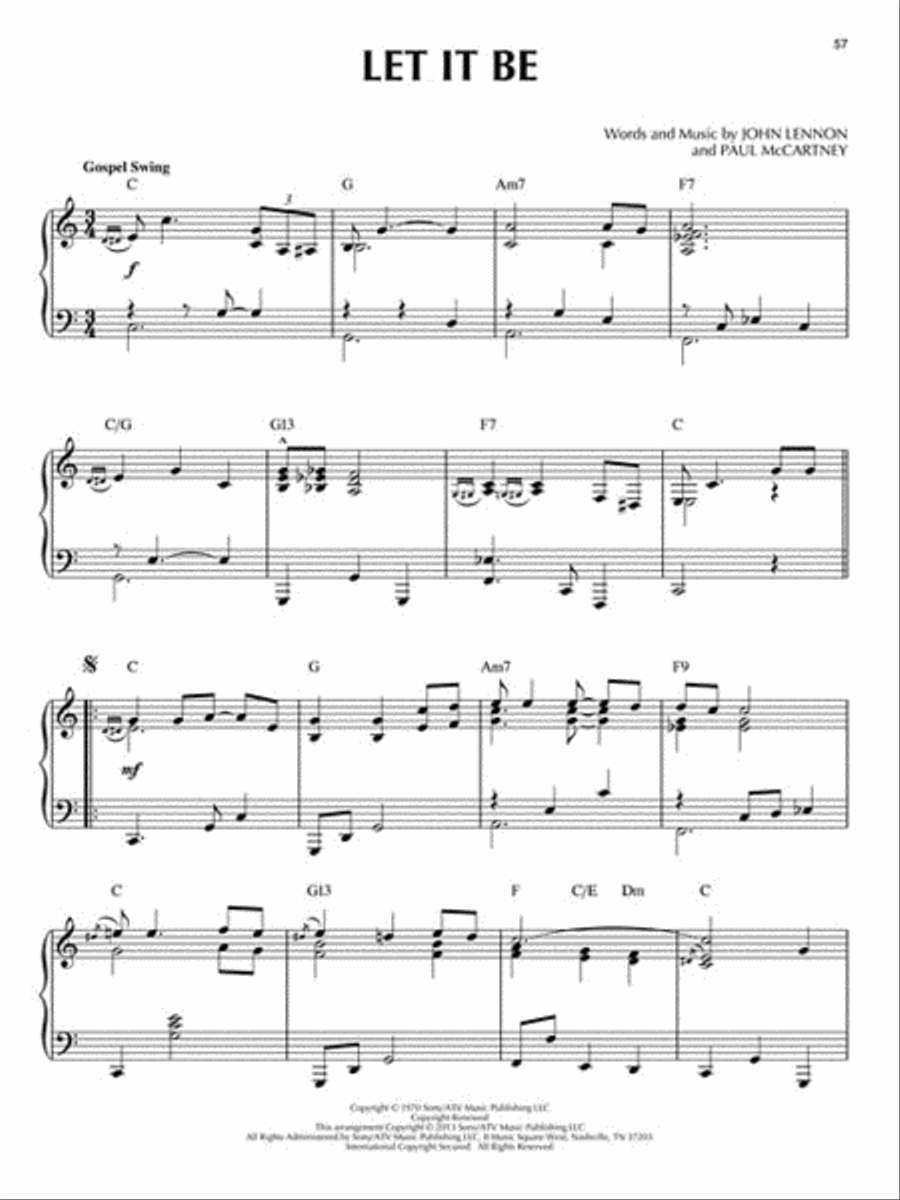 The Beatles Piano Solo scores gallery preview page 4
