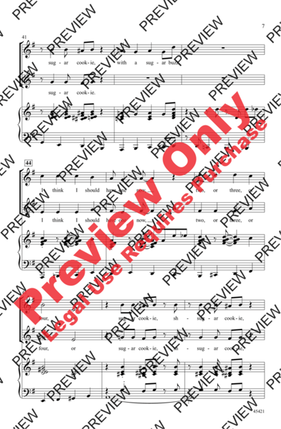 Sugar Cookie! - SoundTrax CD (CD only) Choir scores gallery preview page 7