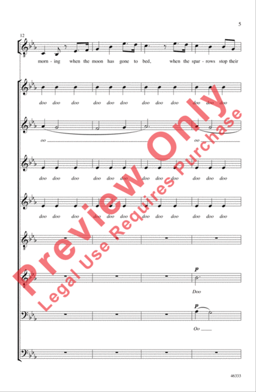 Homeward Bound 4-Part scores gallery preview page 5