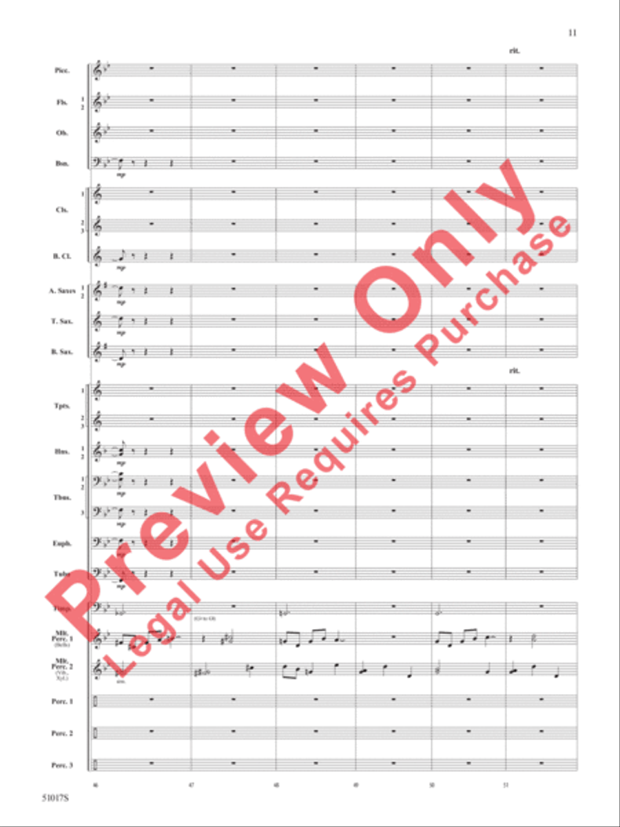 Lucid Dreams Concert Band scores gallery preview page 12