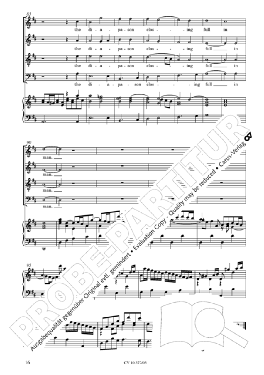 Ode for St. Cecilias Day 4-Part scores gallery preview page 17