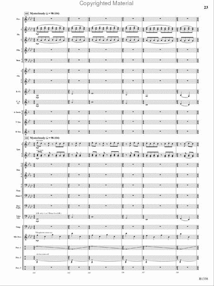 Rock Springs Saga Rock Springs Saga Concert Band scores gallery preview page 21
