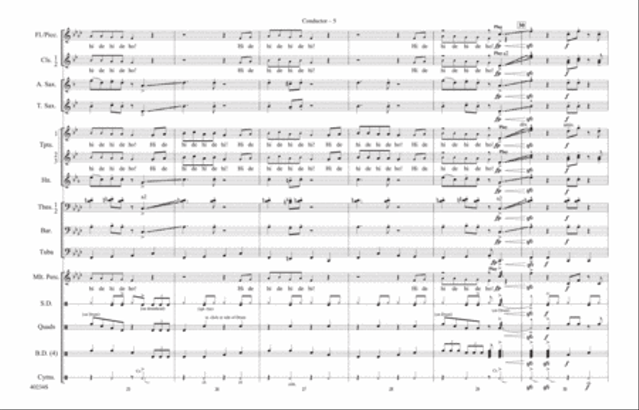 Minnie the Moocher: Score Marching Band scores gallery preview page 5