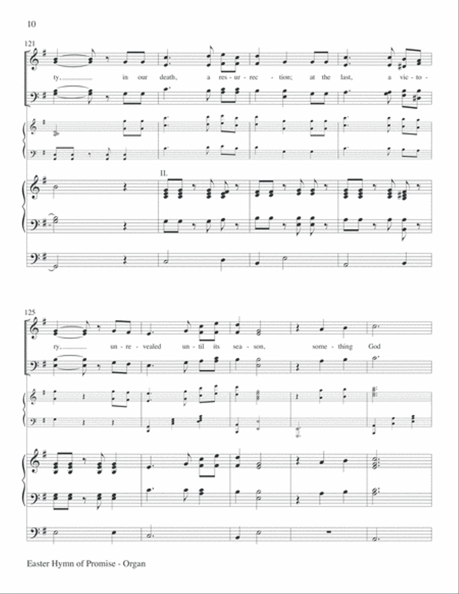 Easter Hymn of Promise Choir scores gallery preview page 10