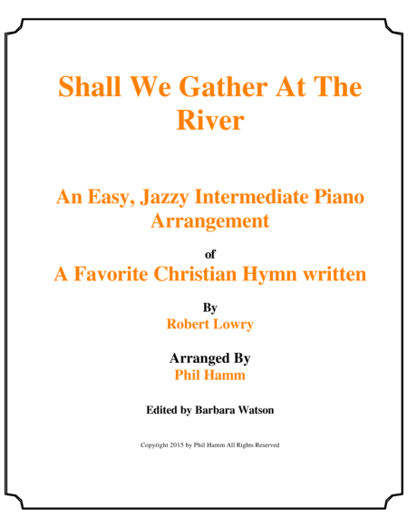 Shall We Gather At the River-Jazzy image number null
