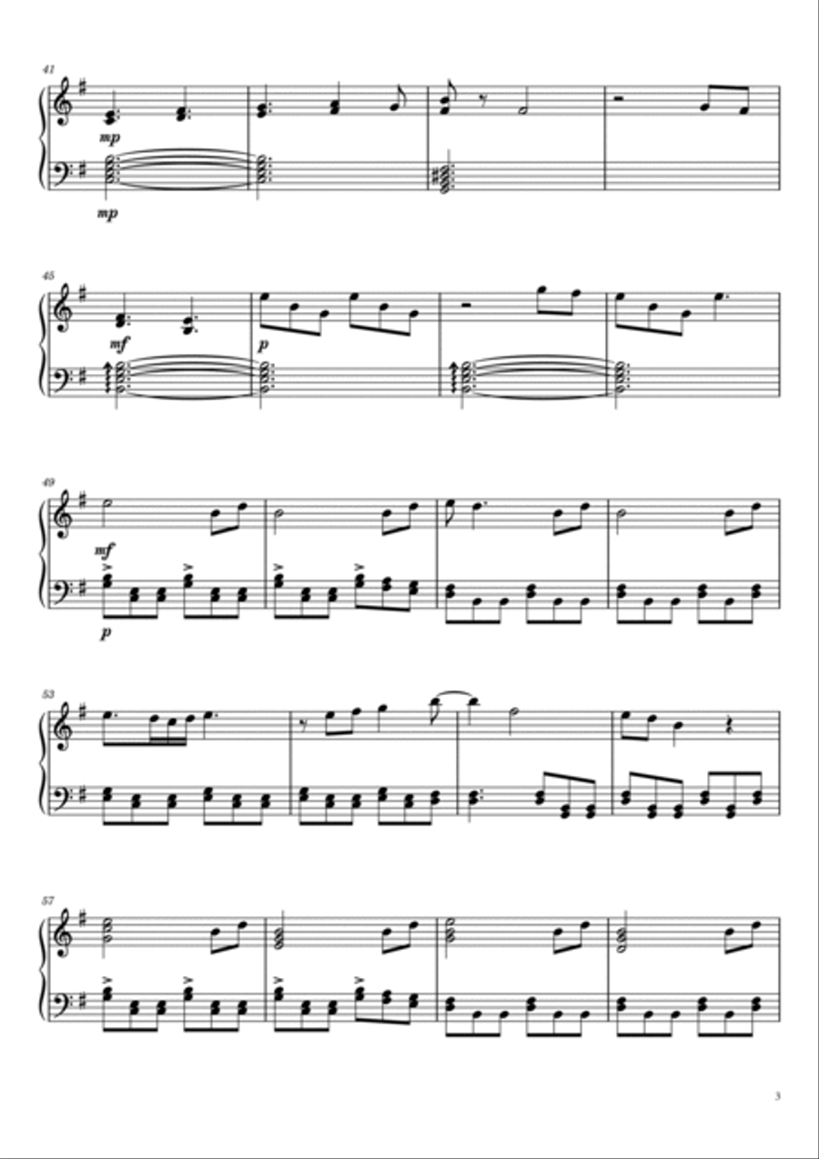 Idontwannabeyouanymore Piano Solo scores gallery preview page 3