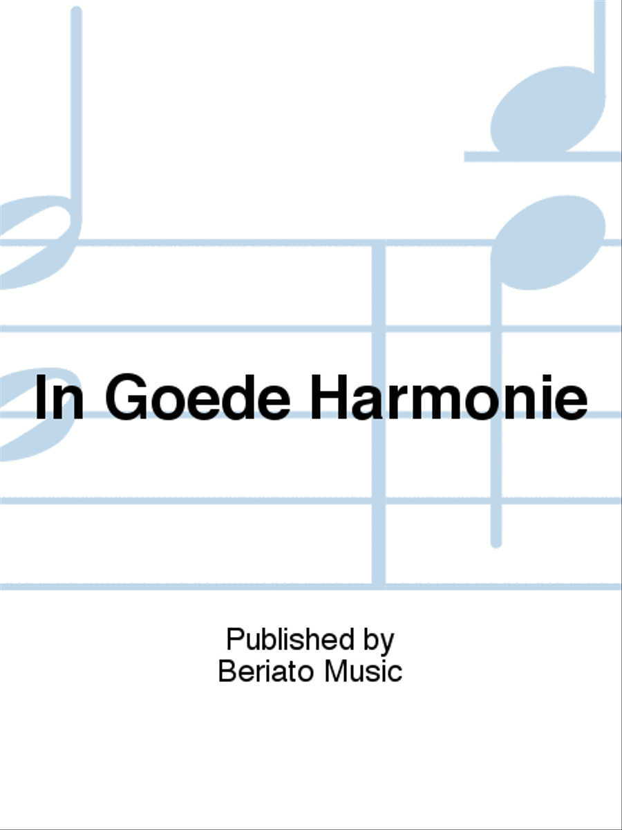In Goede Harmonie Organ scores gallery preview page 1