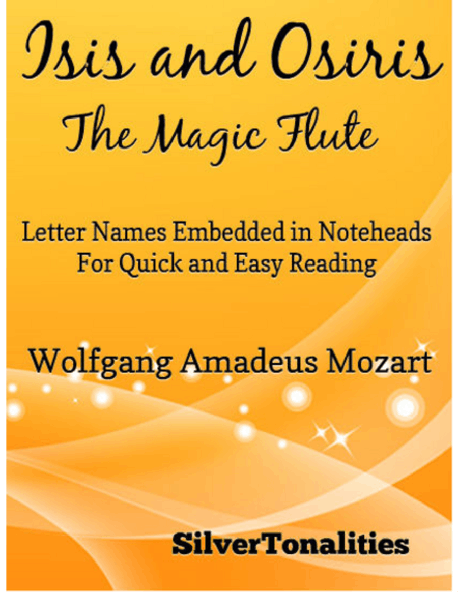 Isis and Osiris the Magic Flute Easy Piano Sheet Music Easy Piano scores gallery preview page 1