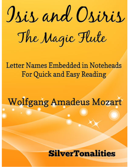 Isis and Osiris the Magic Flute Easy Piano Sheet Music