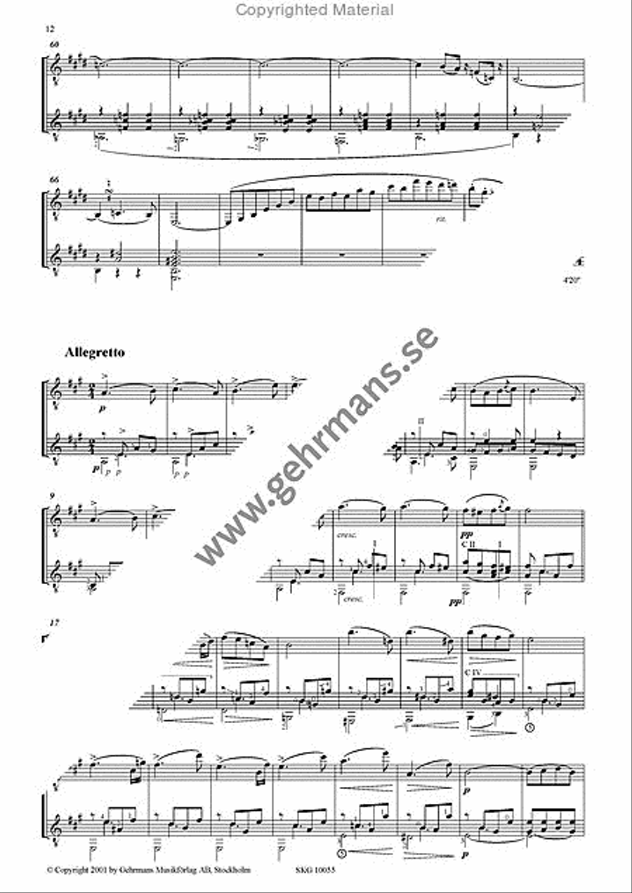 Sonate - A minor Cello scores gallery preview page 4