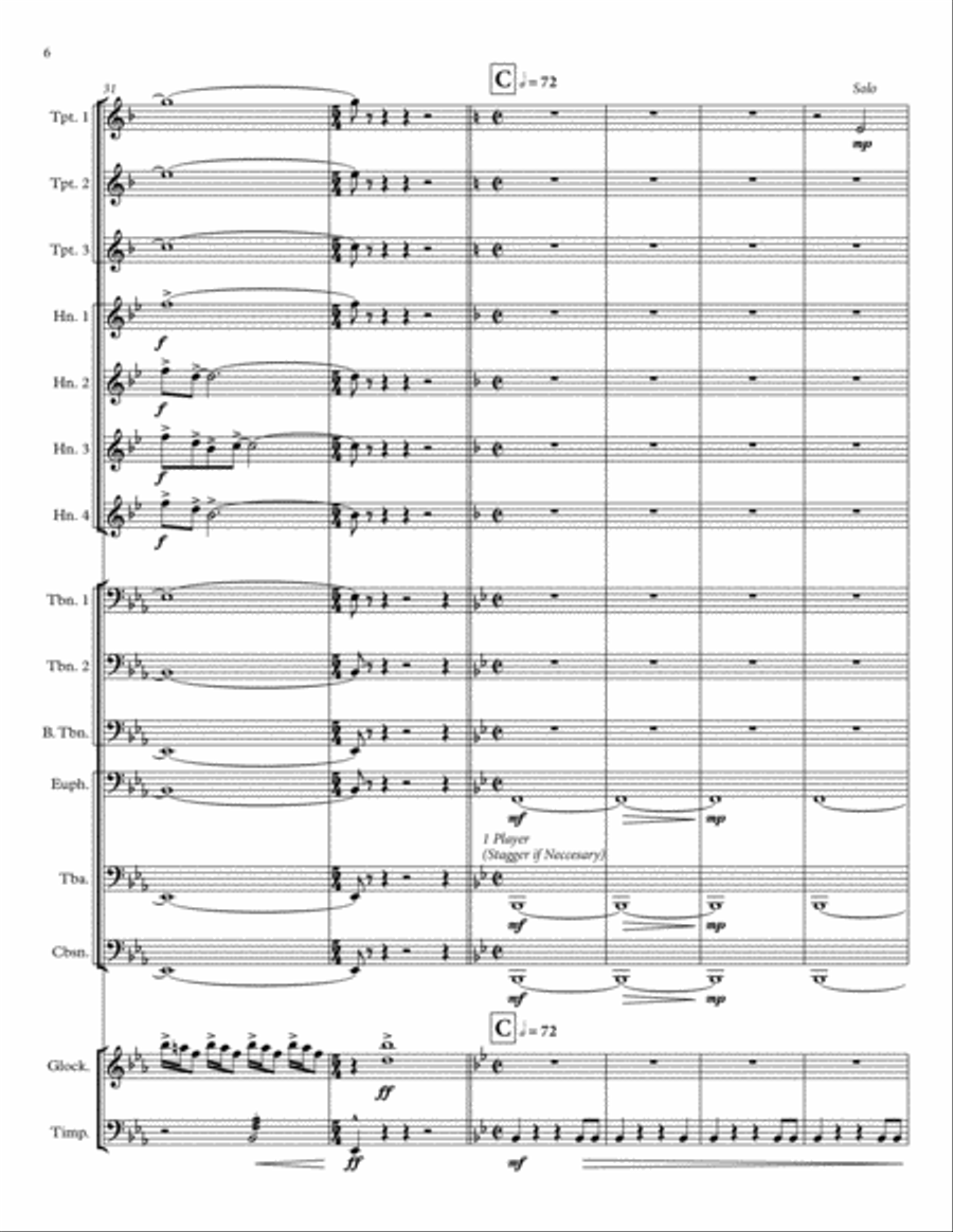 Upon New Horizons Brass Ensemble scores gallery preview page 7