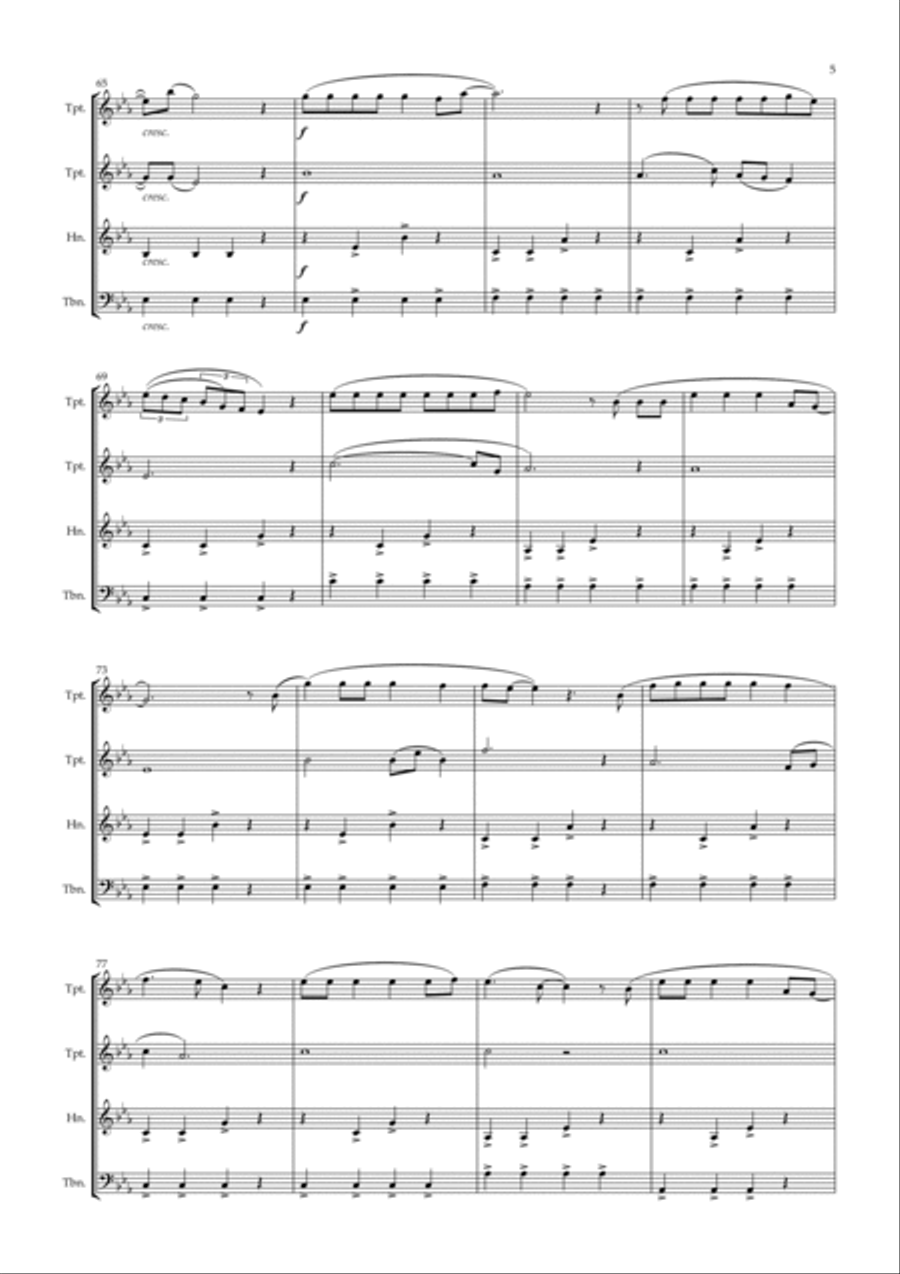 Halo Brass Ensemble scores gallery preview page 5