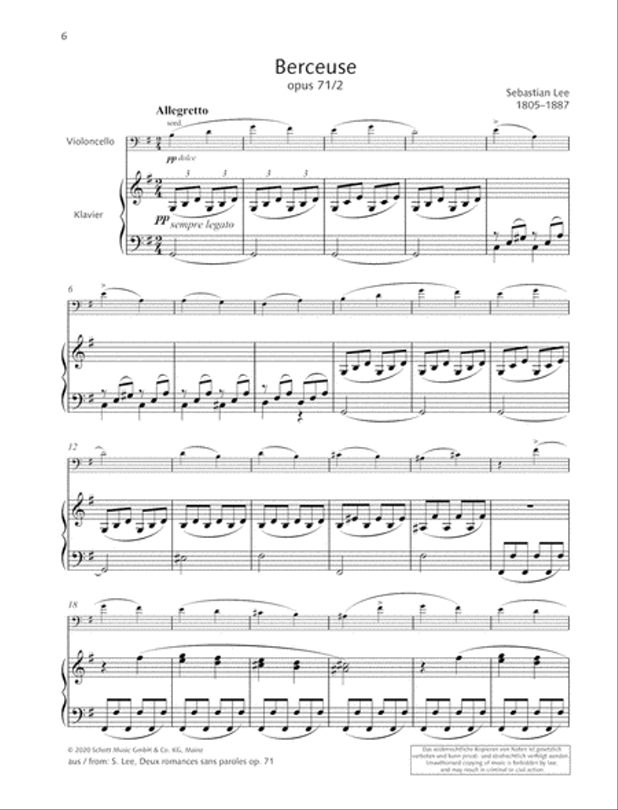 Joy of Music - Discoveries from the Schott Archives Piano Accompaniment scores gallery preview page 6
