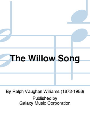 Book cover for The Willow Song from Three Elizabethan Partsongs