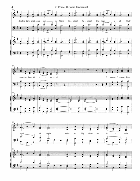 O Come, O Come Emmanuel (for SATB with descant, organ, and brass quintet) image number null