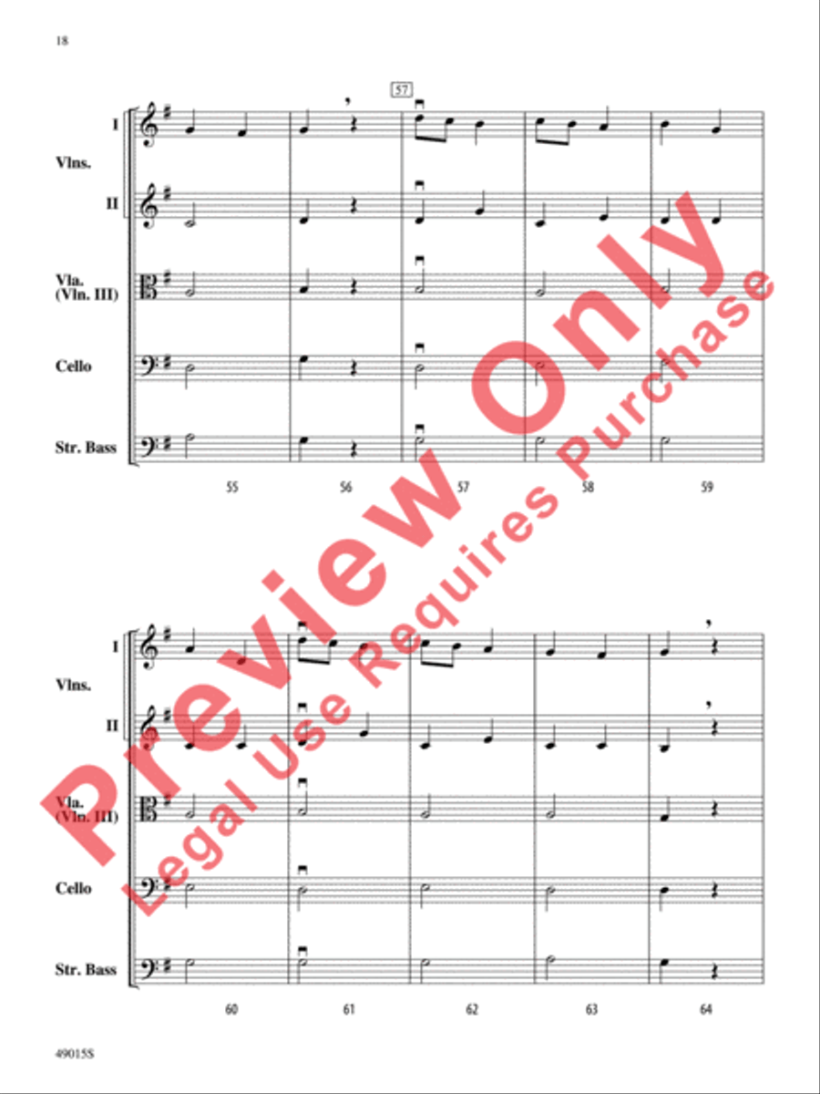 Petite Suite Française String Orchestra scores gallery preview page 19