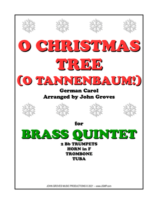 Book cover for O Christmas Tree (O Tannenbaum!) - Brass Quintet