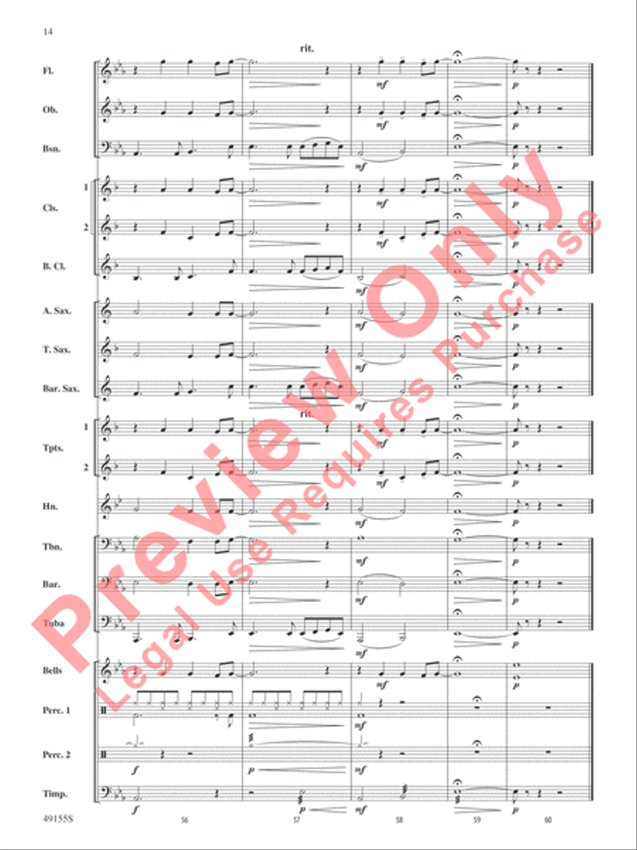 Time After Time Concert Band scores gallery preview page 15