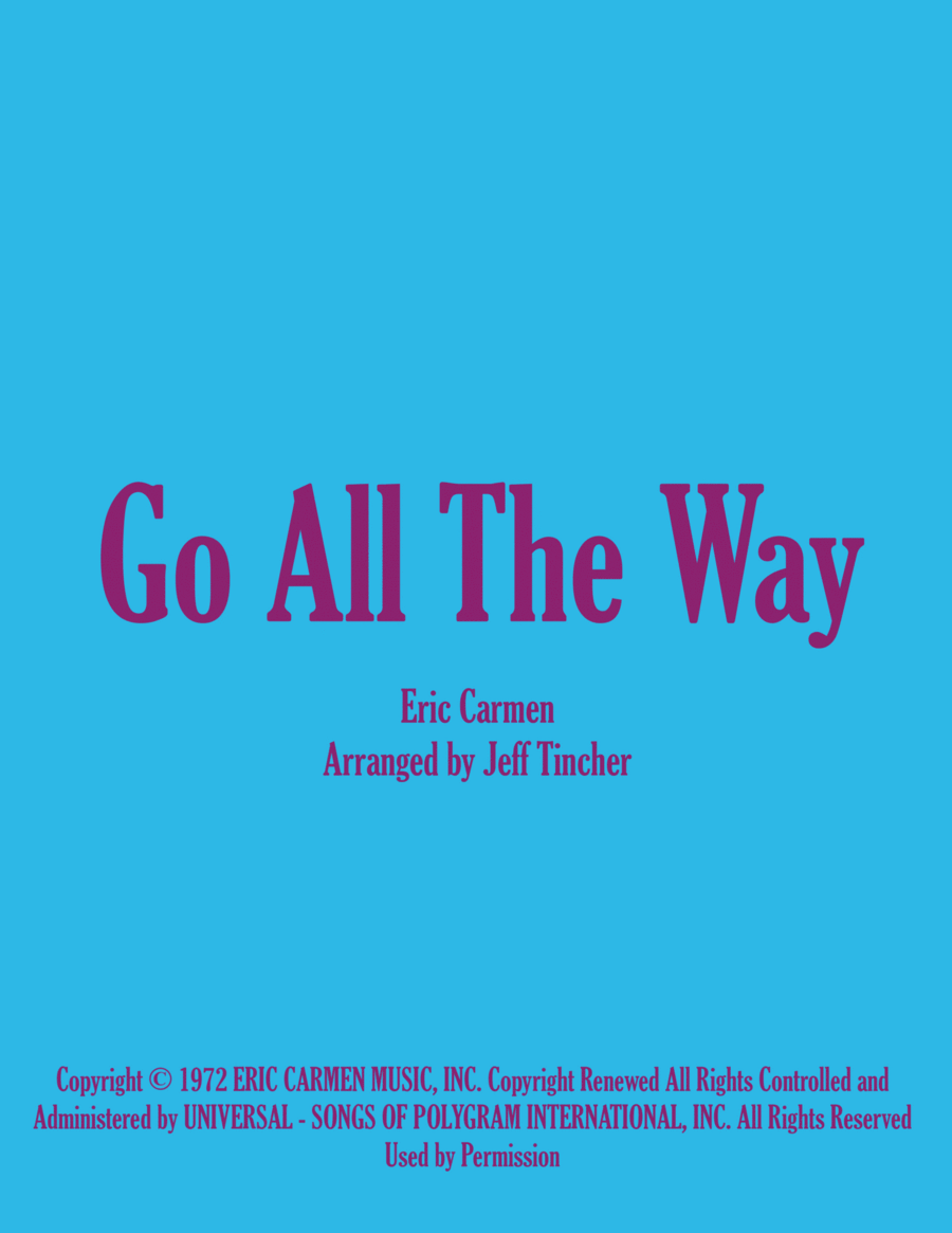 Go All The Way Piano, Vocal, Guitar scores gallery preview page 1