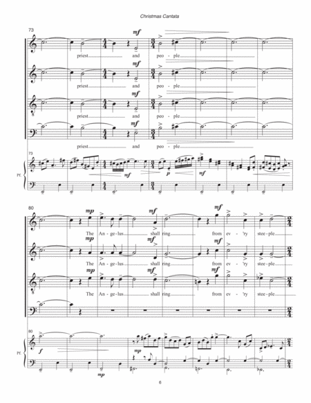 Christmas Cantata (2001) vocal piano score