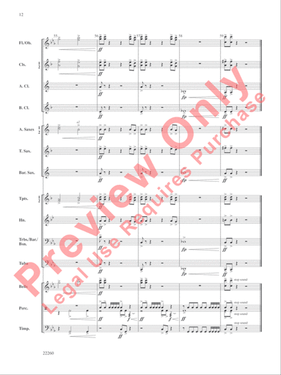 Bold Journey Bold Journey Concert Band scores gallery preview page 13