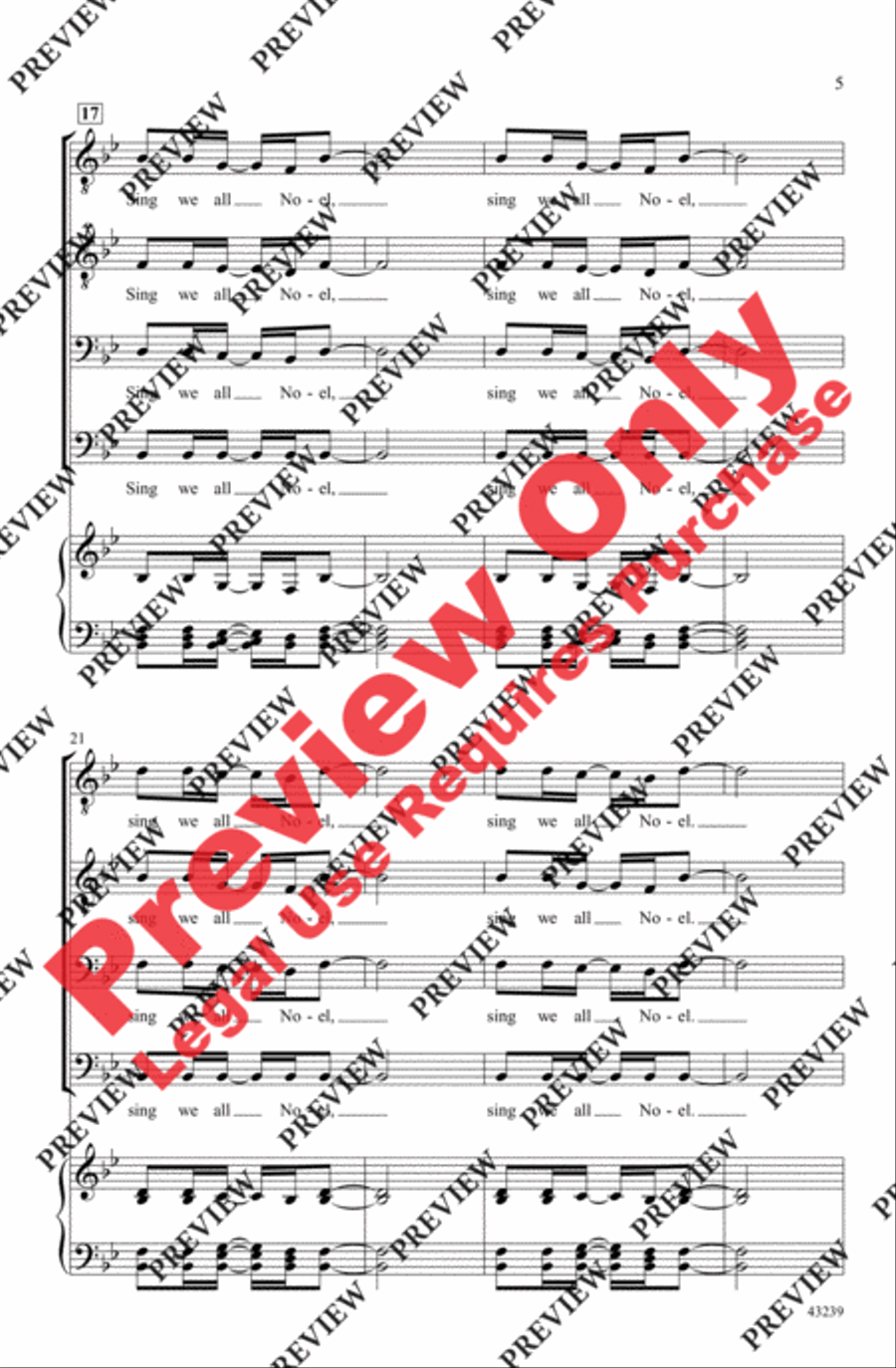 African Noel African Noel Men's Choir scores gallery preview page 5
